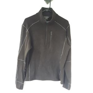 Kuhl Womens 1/4 zip pullover jacket black gray Size Large